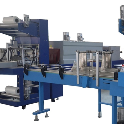 1200 KG πλήρης αυτόματης συσκευασίας μπουκαλιών νερού και θερμική σήραγγα για γρήγορη συσκευασία