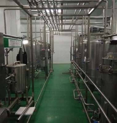 500L-10000L δυναμικότητα γραμμή επεξεργασίας αρωματισμένου γιαουρτιού για φρέσκο υγρό γάλα έργο κλειδί