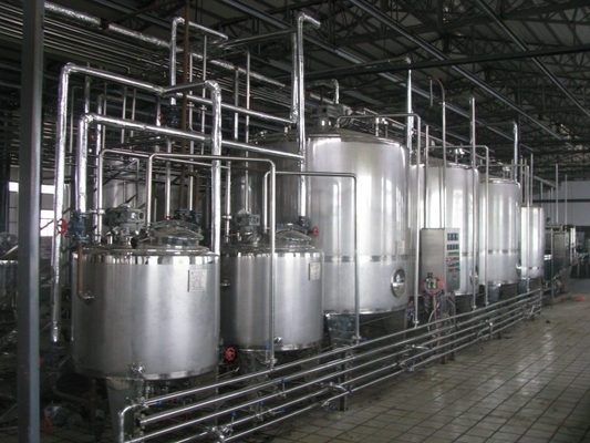 Τροφικά ποτά 500L/H Γραμμή παραγωγής αναμειγμένου γιαούρτιου για την επεξεργασία νωπού υγρού γάλακτος