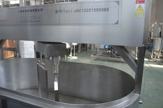 SUS304/SUS316L 1000L Μηχανή τυριού τροφίμων για εργοστάσια μεταποίησης τυριού