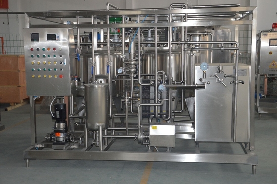 Μικρομεσαία γραμμή παραγωγής παγωτού 300L/h για αγροκτήματα