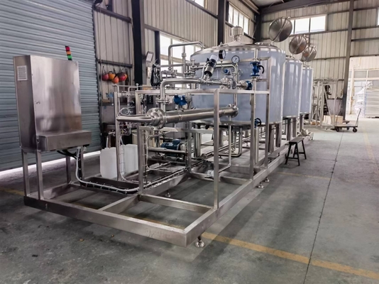 Ελέγχου οθόνης αφής PLC Μηχανή επεξεργασίας CIP φρέσκου χυμού για την παραγωγή γρήγορου χυμού