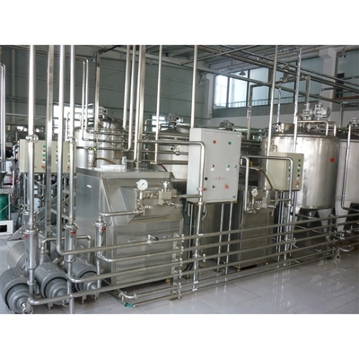 380V/440V πλήρως αυτόματη γραμμή παραγωγής γάλακτος γάλακτος 2000L/H με εγκατάσταση