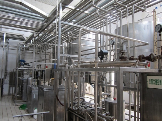 Πλήρως αυτόματη πλήρης γραμμή γάλακτος UHT 1000L/h μονάδα επεξεργασίας γάλακτος για γάλα