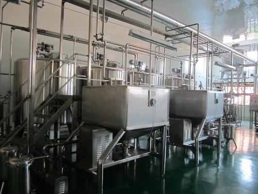 2000-60000kg Βασισμένη πλήρως αυτόματη γραμμή παραγωγής γάλακτος αμυγδάλου για πολυσύχναστα εργοστάσια