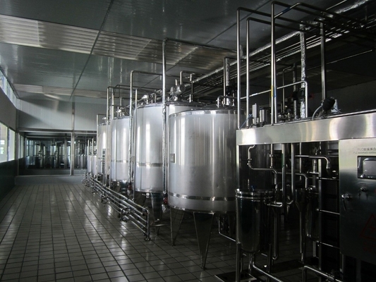 2000-60000kg Βασισμένη πλήρως αυτόματη γραμμή παραγωγής γάλακτος αμυγδάλου για πολυσύχναστα εργοστάσια
