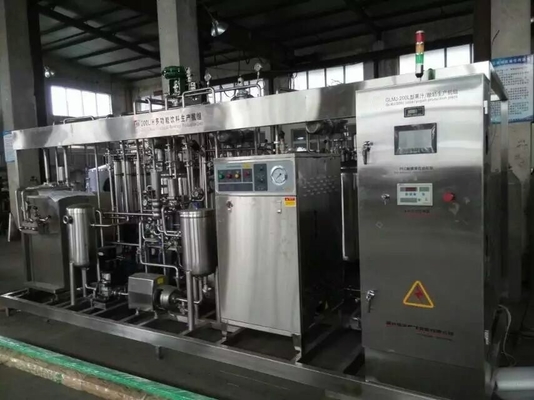 Συμπίεση σχεδιασμού 8000KG Βιομηχανική Μίνι κλίμακα 200L / H αρωματισμένο παγωτό επεξεργασία γραμμή
