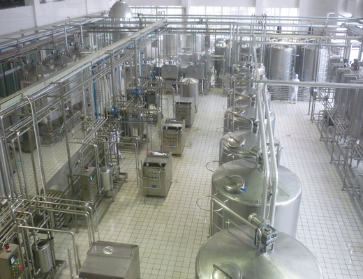 2000-60000kg Βασισμένο πλήρες σύνολο 1000L μονάδα επεξεργασίας γαλακτοκομικών προϊόντων για τη λειτουργία τροφίμων και ποτών