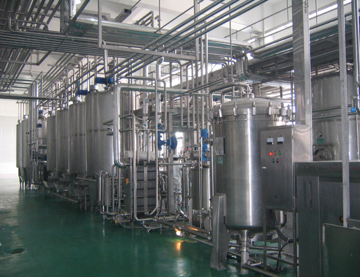 2000-60000kg Βασισμένο πλήρες σύνολο 1000L μονάδα επεξεργασίας γαλακτοκομικών προϊόντων για τη λειτουργία τροφίμων και ποτών
