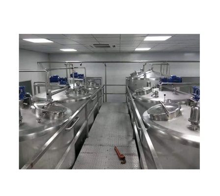 2000 KG UHT γραμμή επεξεργασίας γάλακτος και συσκευασίας με προηγμένη τεχνολογία