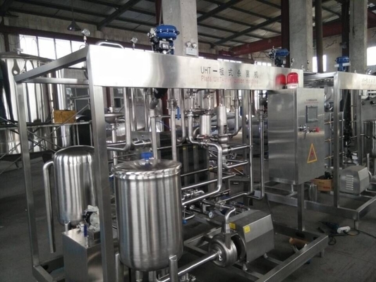 1000L/H Μηχανή Παστεροποίησης Φωτιάς γάλακτος με θερμοκρασία αποστειρωτή 115-135 βαθμούς