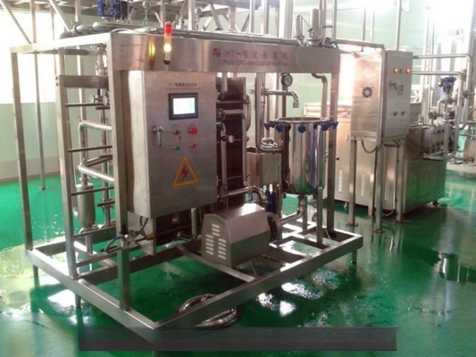 1000L/H Μηχανή Παστεροποίησης Φωτιάς γάλακτος με θερμοκρασία αποστειρωτή 115-135 βαθμούς
