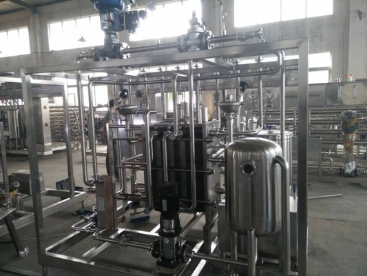 1000L/H Μηχανή Παστεροποίησης Φωτιάς γάλακτος με θερμοκρασία αποστειρωτή 115-135 βαθμούς
