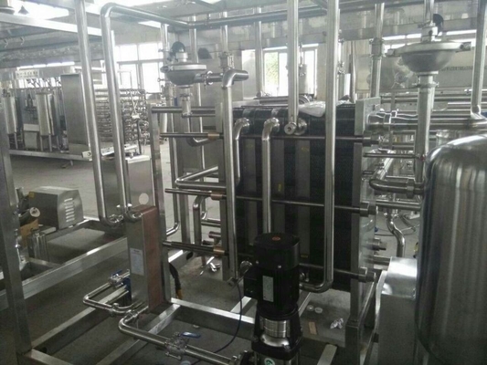 1000L/H Μηχανή Παστεροποίησης Φωτιάς γάλακτος με θερμοκρασία αποστειρωτή 115-135 βαθμούς