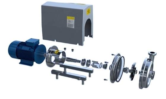 110V/220V/380V/415V/480V τάση Υγιεινή τροφίμων SS316L Κεντρική αντλία γάλακτος