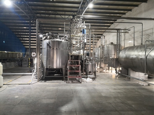 Μηχανή παραγωγής σόγιας PLC Γραμμή επεξεργασίας αρωματικού γάλακτος με ανοξείδωτο χάλυβα 304/316L