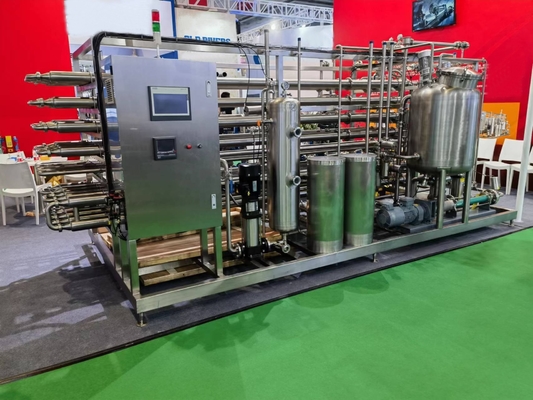 7Μηχανή αποστείρωσης σωλήνα σε σωλήνα UHT.5 Kw για την επεξεργασία συμπυκνωμένου χαρτοπολτού μάνγκο