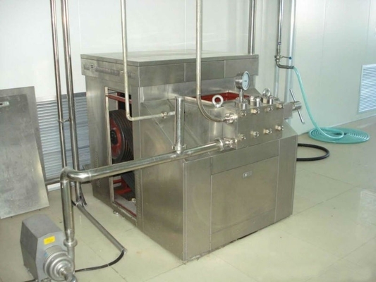 Υψηλής πίεσης homogenizer δύο σταδίων 5000L / H για τη διαδικασία ομογενοποίησης γάλακτος γαλακτοκομικών προϊόντων