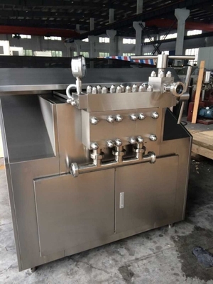 Υψηλής πίεσης homogenizer δύο σταδίων 5000L / H για τη διαδικασία ομογενοποίησης γάλακτος γαλακτοκομικών προϊόντων