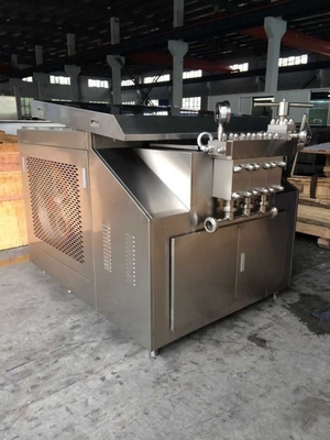 Υψηλής πίεσης homogenizer δύο σταδίων 5000L / H για τη διαδικασία ομογενοποίησης γάλακτος γαλακτοκομικών προϊόντων