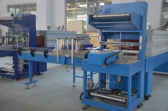 1200 KG πλήρης αυτόματης συσκευασίας μπουκαλιών νερού και θερμική σήραγγα για γρήγορη συσκευασία