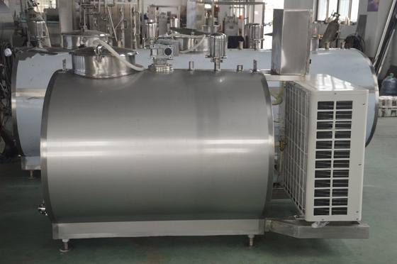 800L δεξαμενή κρύας αποθήκευσης γάλακτος από ανοξείδωτο χάλυβα για βιομηχανική επεξεργασία και συμπίεση